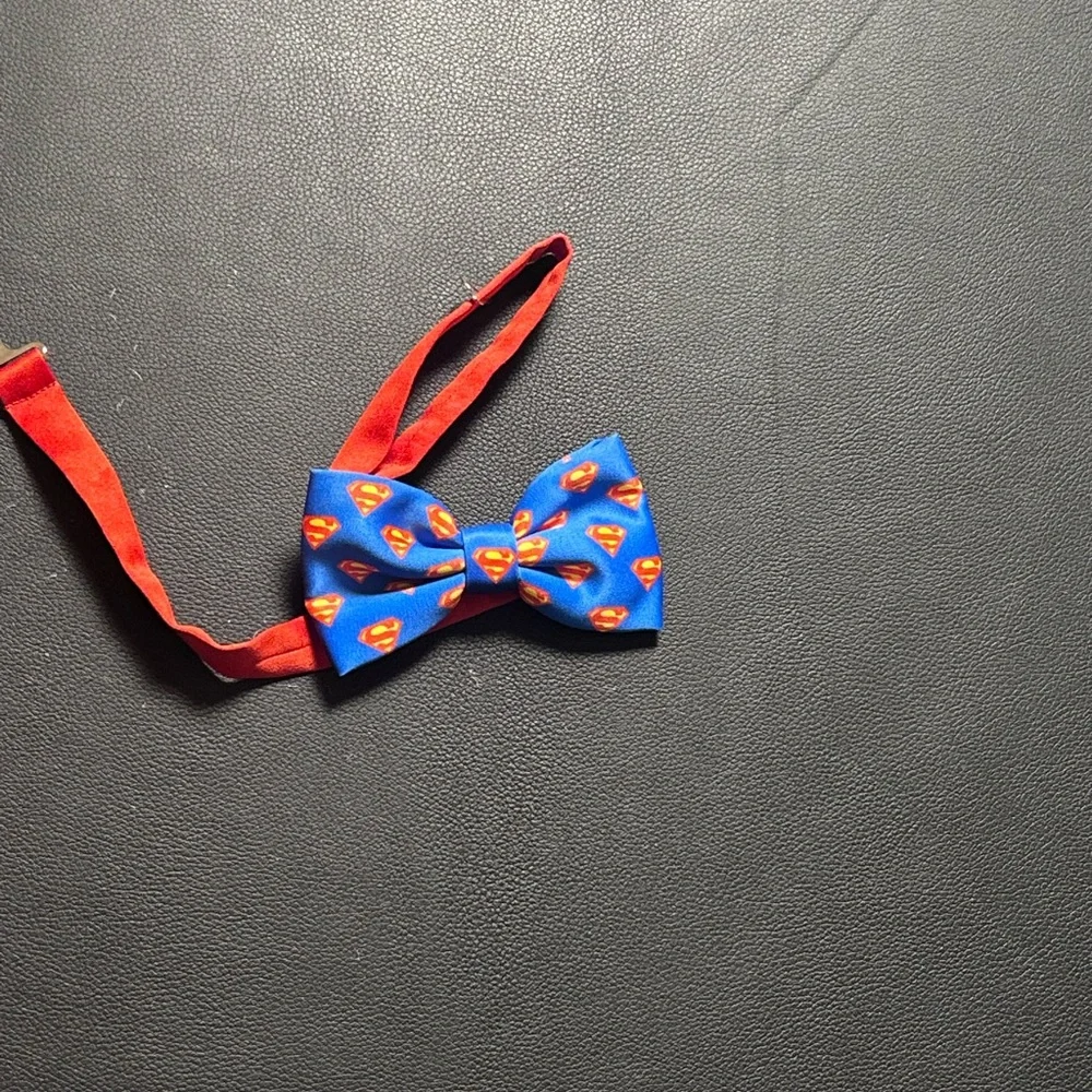 Superhero Kids Bow Tie - Blue and Red